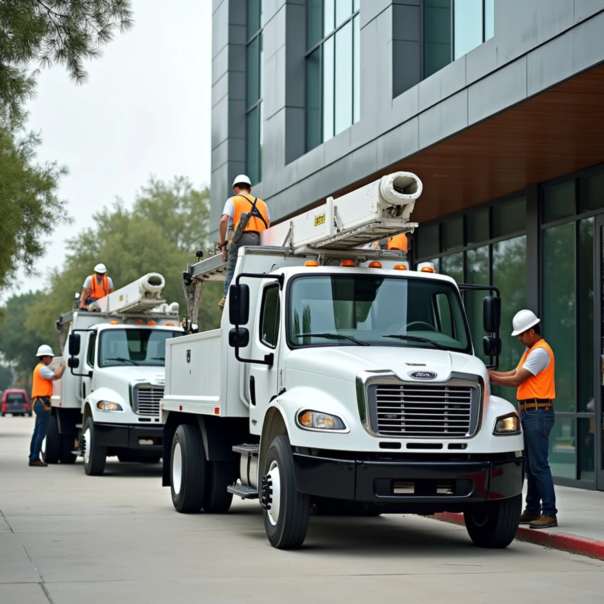 PRIME REPAIR SERVICES L&R LLC team standing in front of Houston headquarters