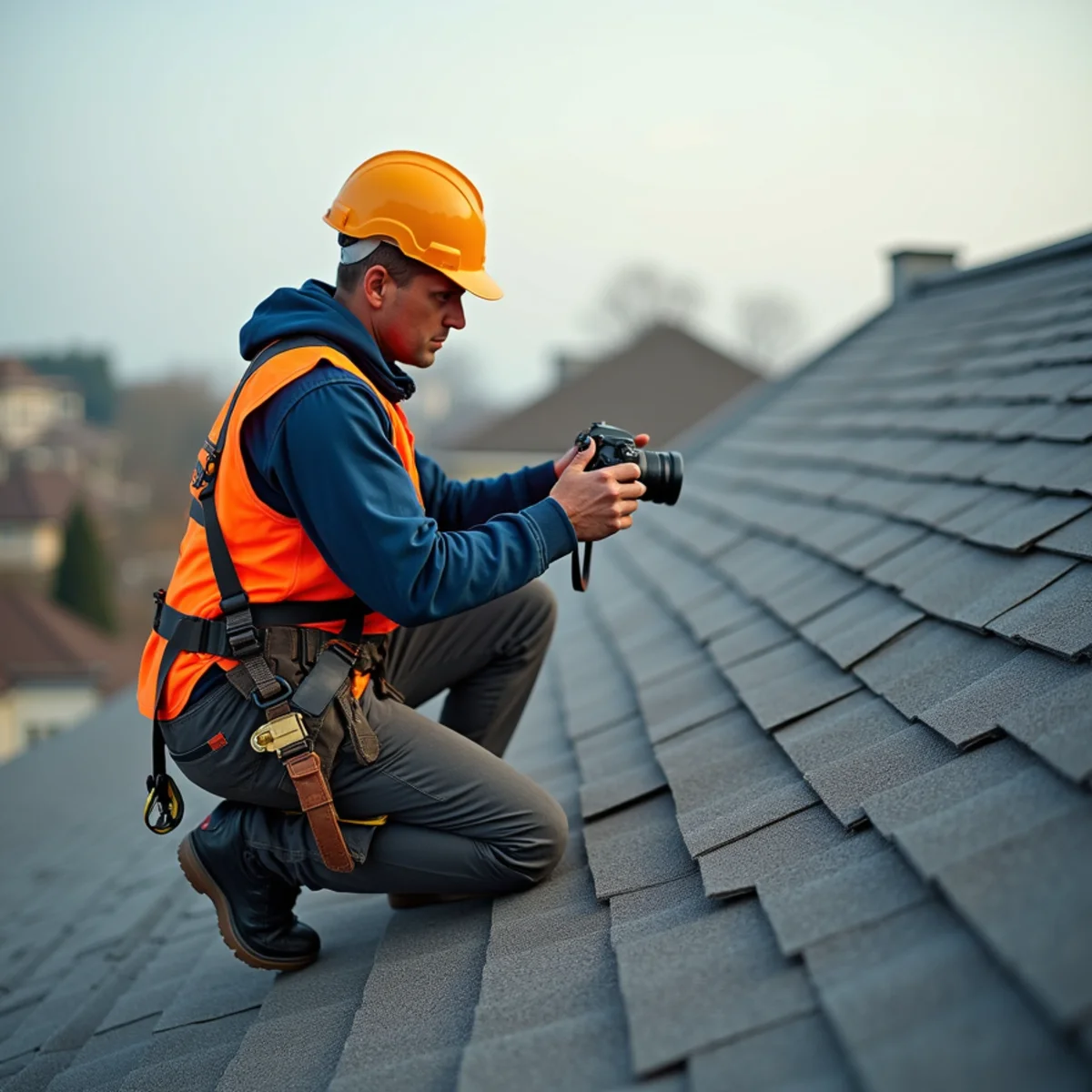 Professional 21-point roof health check and drone inspection in Houston