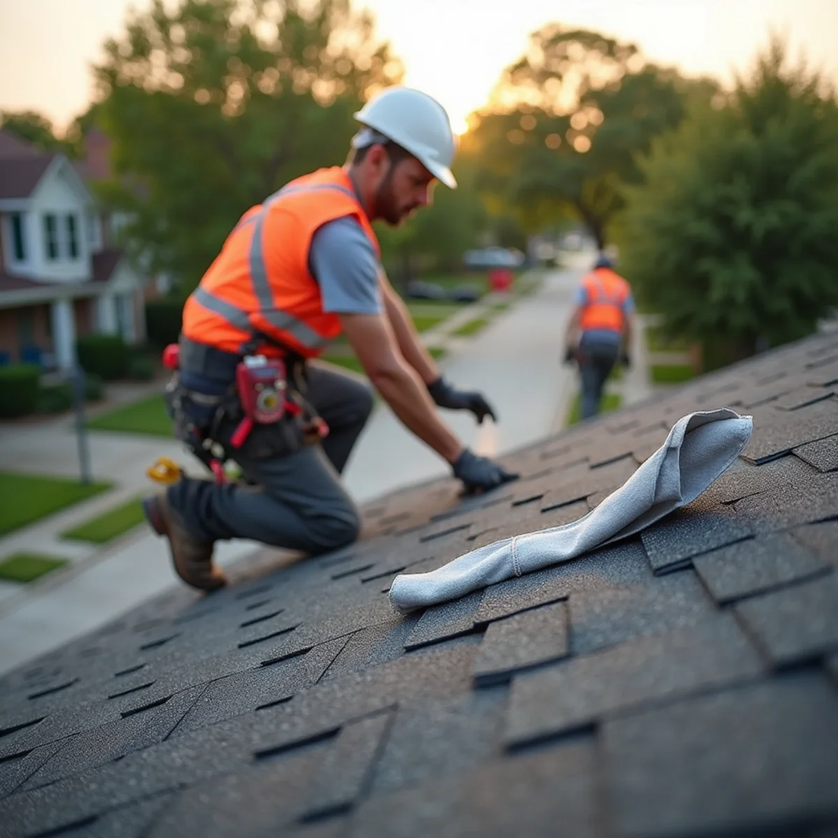 Residential roofing architecture and roofline in Channelview, TX
