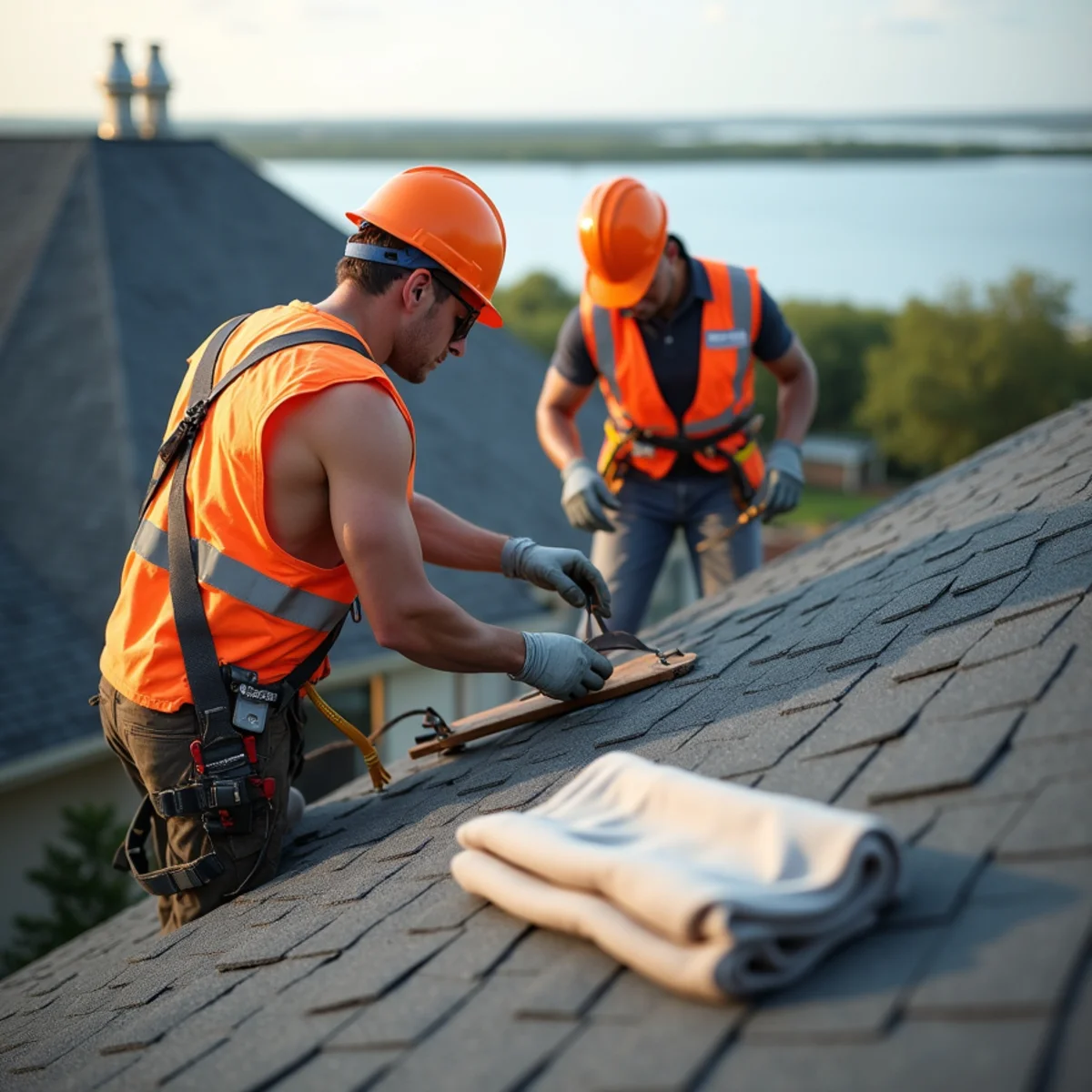 Residential roofing architecture and roofline in Clear Lake, TX