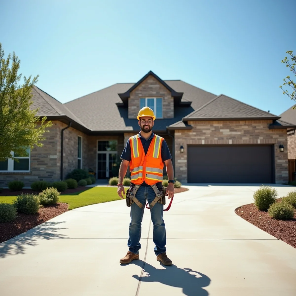 PRIME REPAIR SERVICES L&R LLC roofing crew working on a home in Cypress, TX