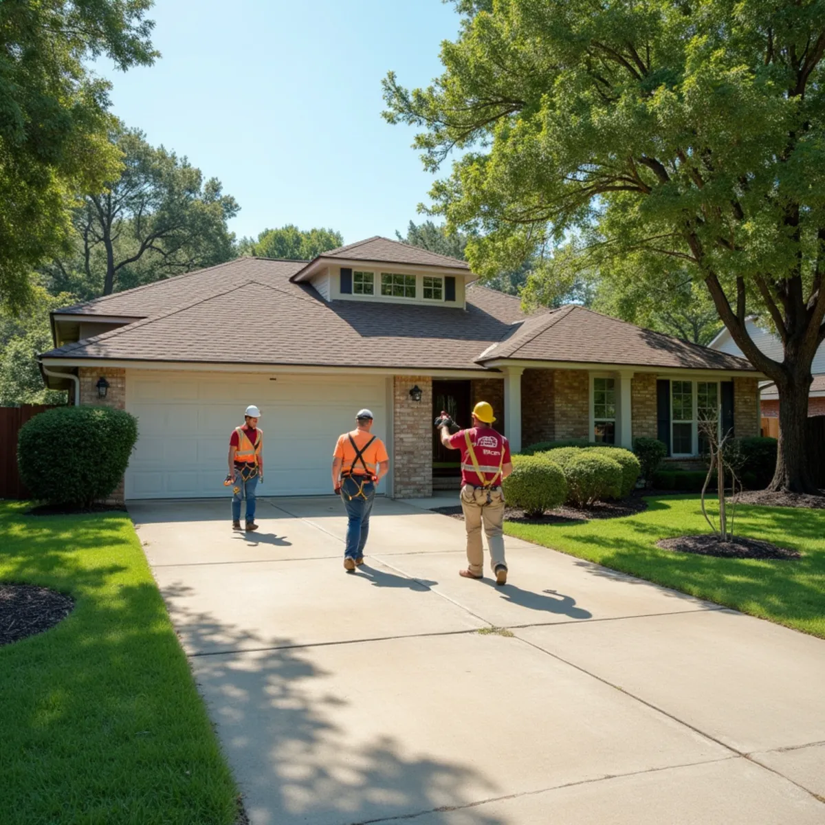 Residential roofing architecture and roofline in Deer Park, TX