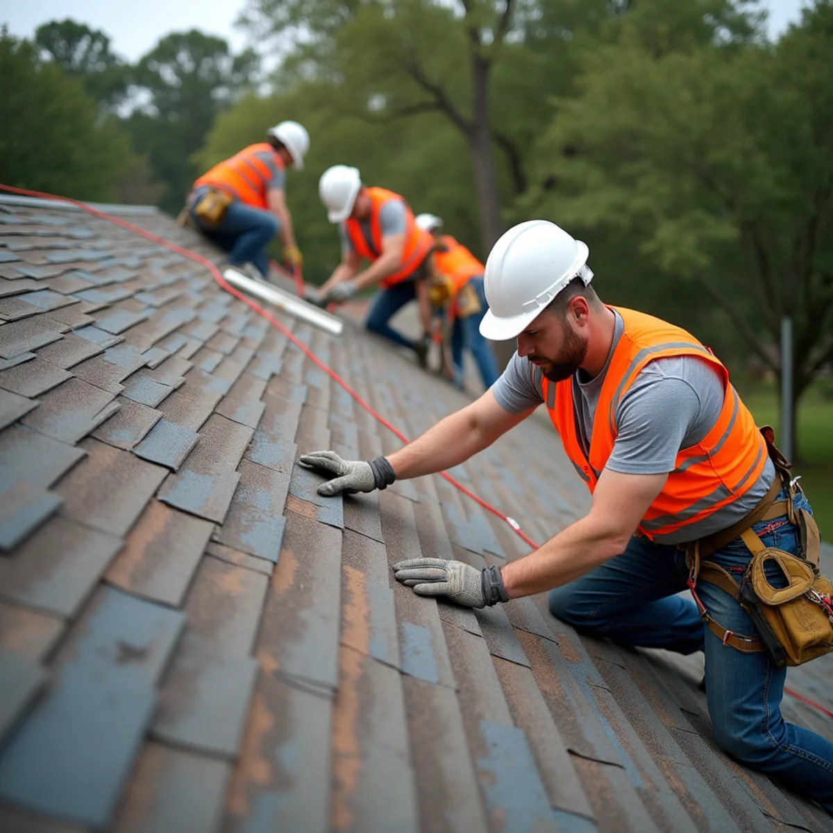 Residential roofing architecture and roofline in Dickinson, TX