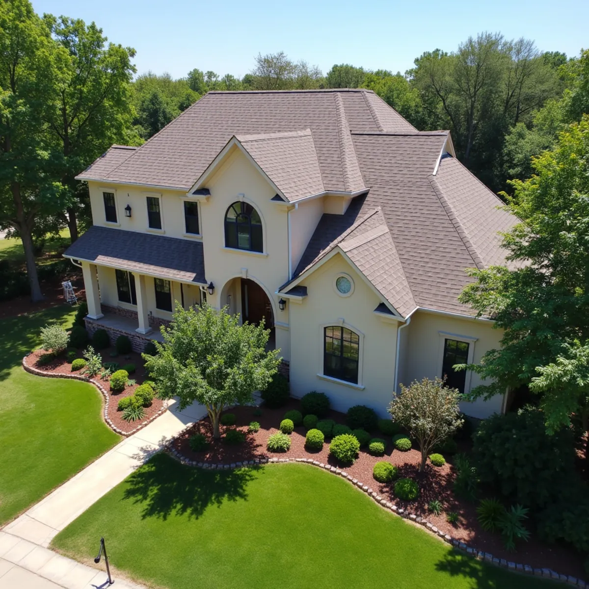 Residential roofing architecture and roofline in Greatwood, TX