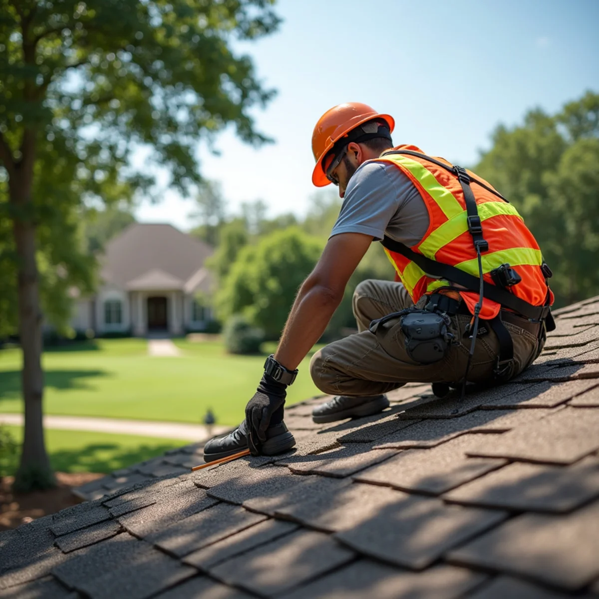 PRIME REPAIR SERVICES L&R LLC roofing crew working on a home in Greatwood, TX