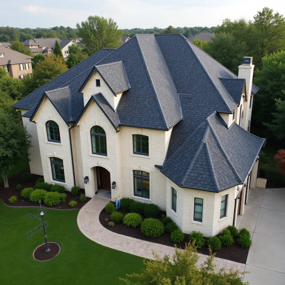 Residential roofing architecture and roofline in Katy, TX