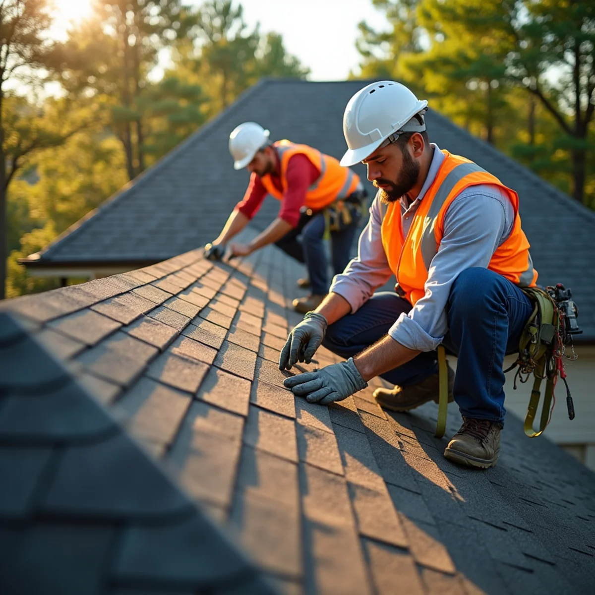 Residential roofing architecture and roofline in Kingwood, TX