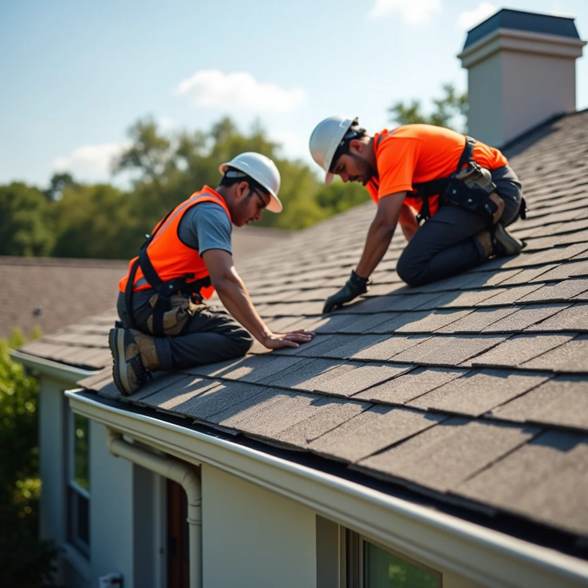 Residential roofing architecture and roofline in La Marque, TX