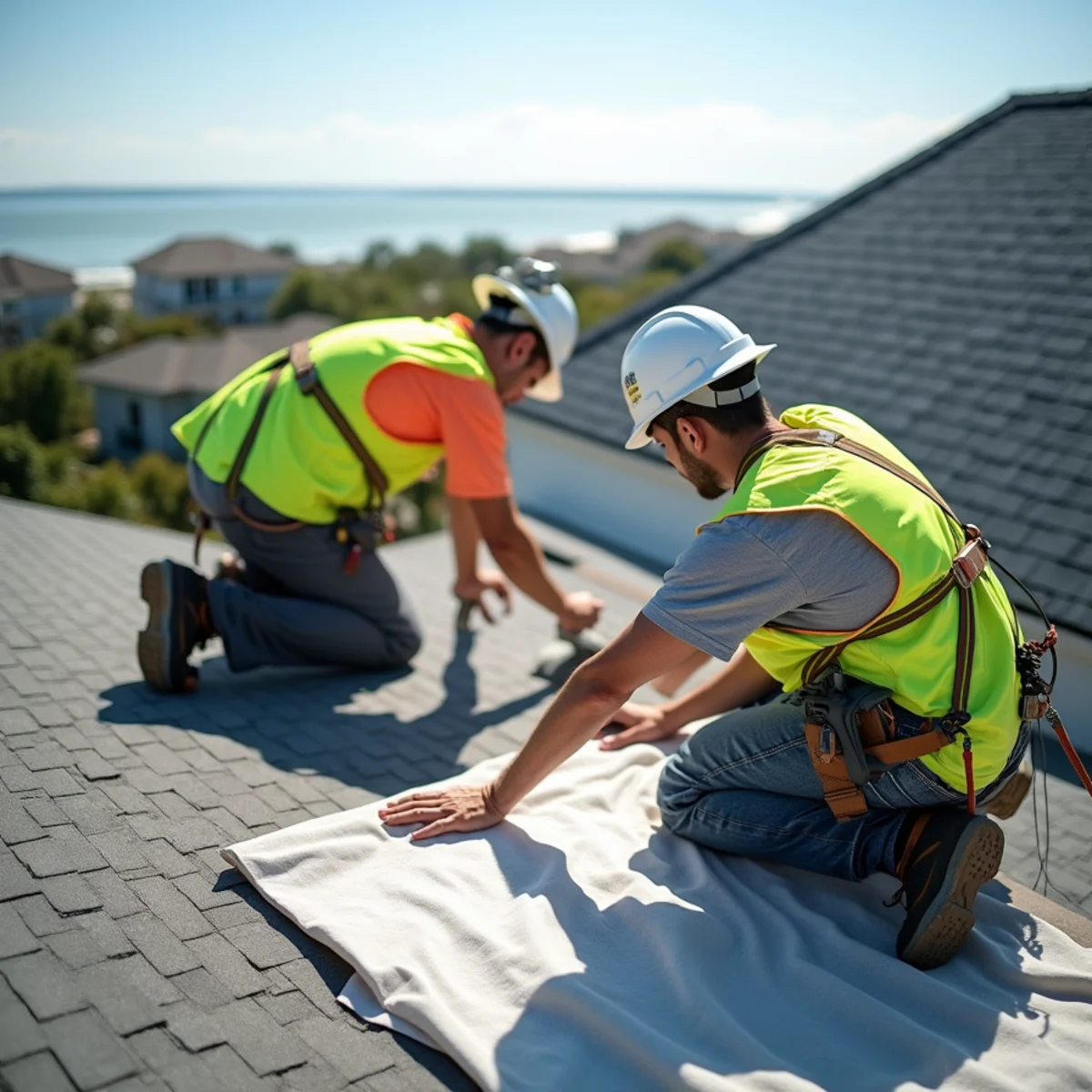 Residential roofing architecture and roofline in La Porte, TX