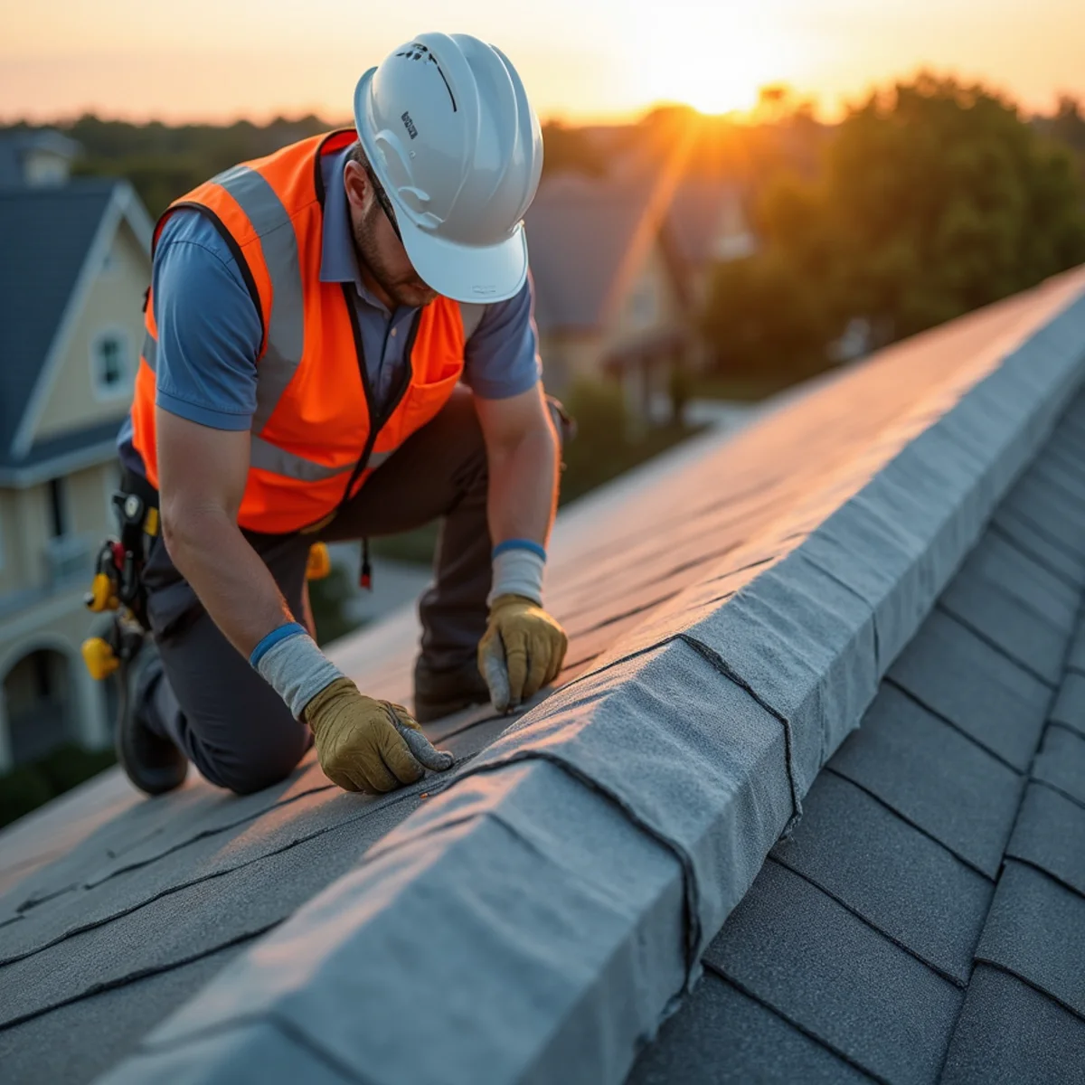 Residential roofing architecture and roofline in League City, TX