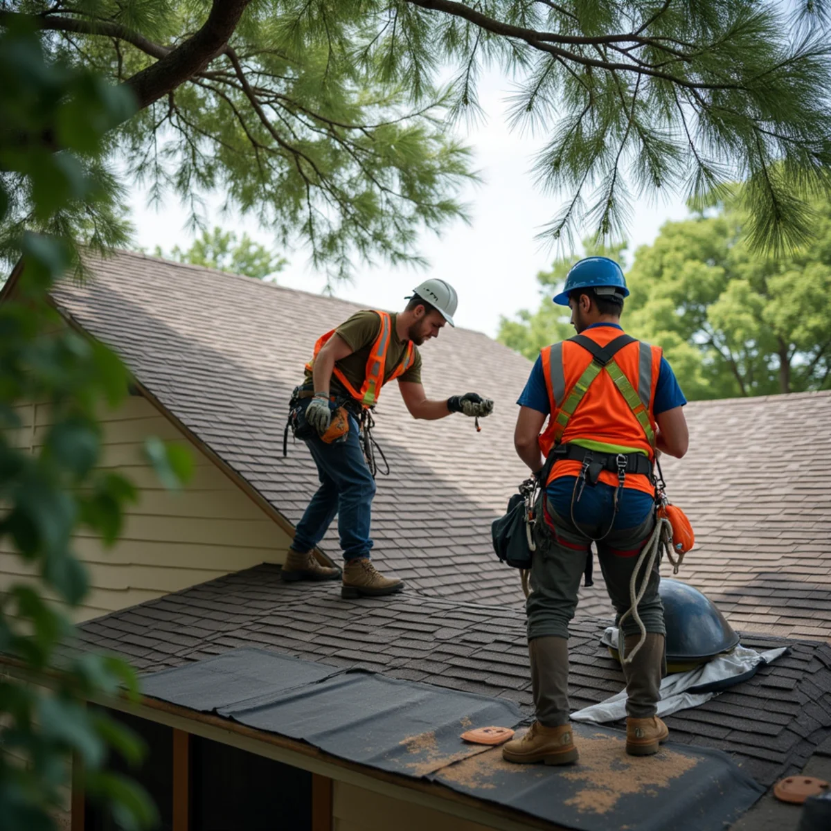Residential roofing architecture and roofline in New Caney, TX