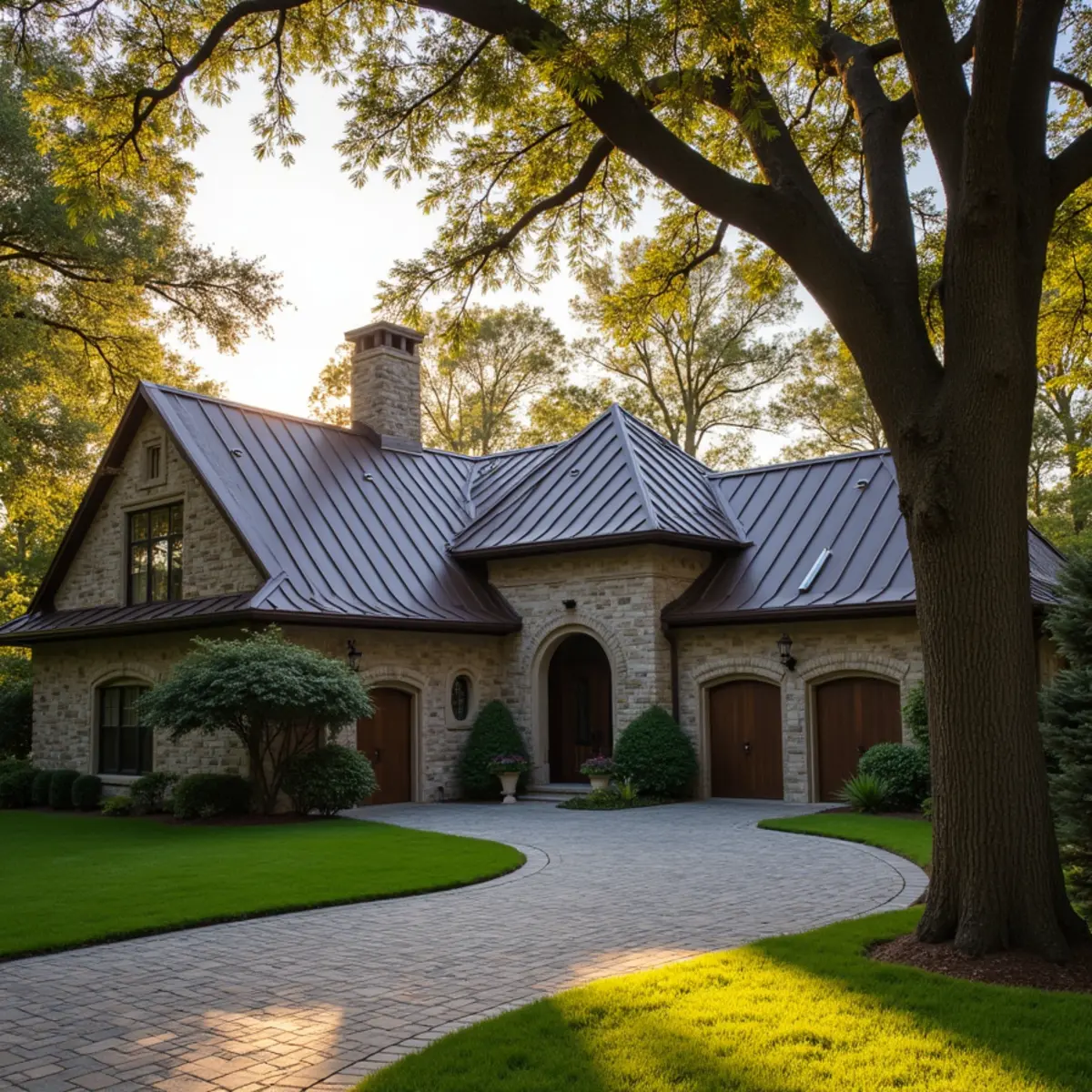 Residential roofing architecture and roofline in Piney Point Village, TX