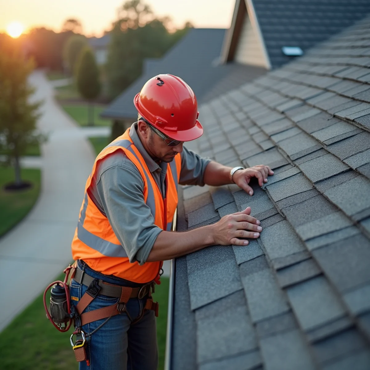 Residential roofing architecture and roofline in Porter, TX