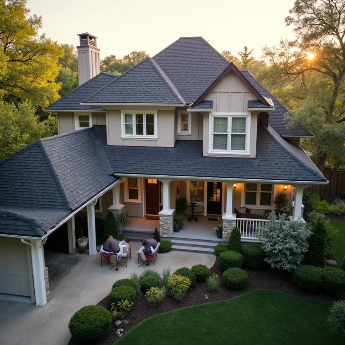 Residential roofing architecture and roofline in Richmond, TX