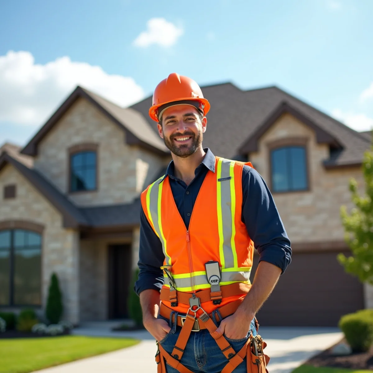 PRIME REPAIR SERVICES L&R LLC roofing crew working on a home in Spring Valley Village, TX