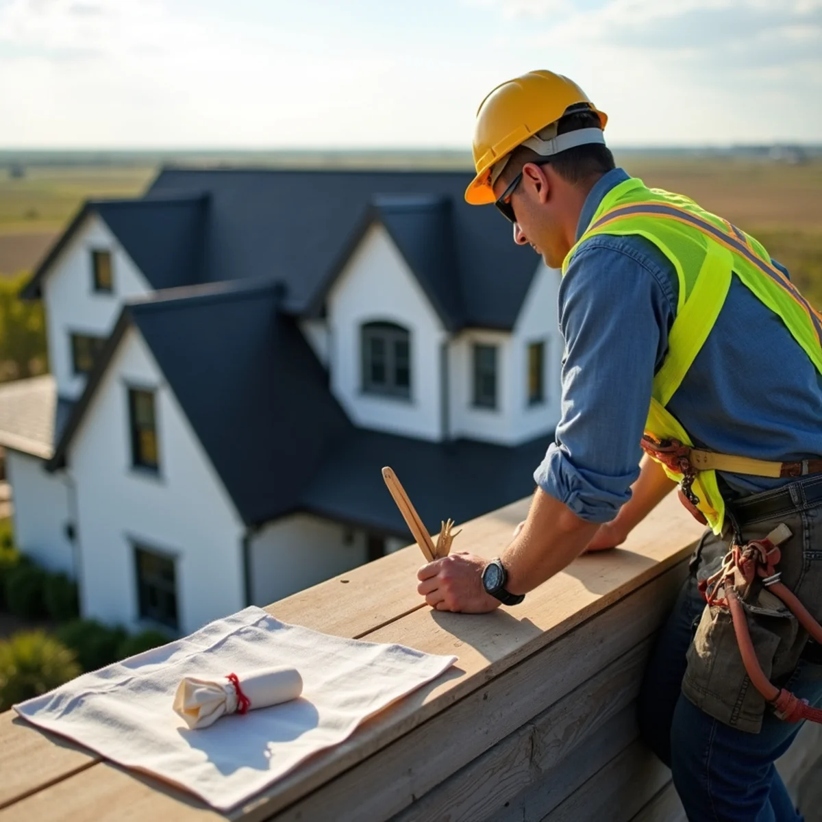 Residential roofing architecture and roofline in Waller, TX